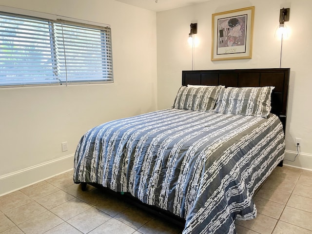 view of tiled bedroom