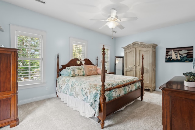 907 High Nest Ln, Charleston, SC 29412 - bedroom featuring light carpet and a ceiling fan