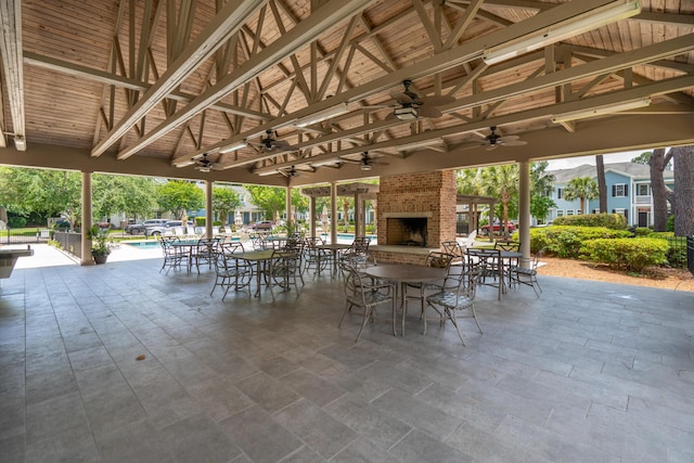907 High Nest Ln, Charleston, SC 29412 - view of patio featuring a ceiling fan and outdoor dining space