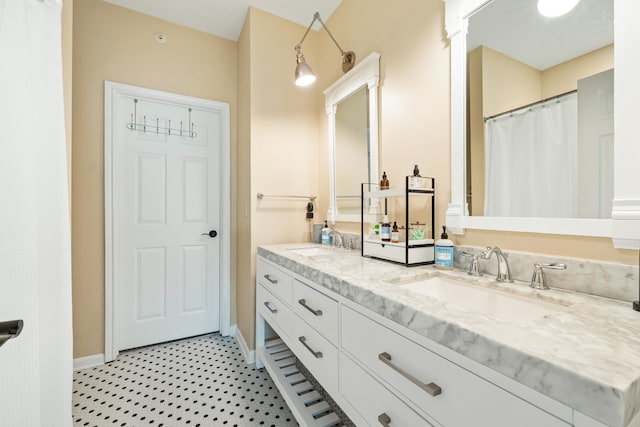 bathroom with vanity