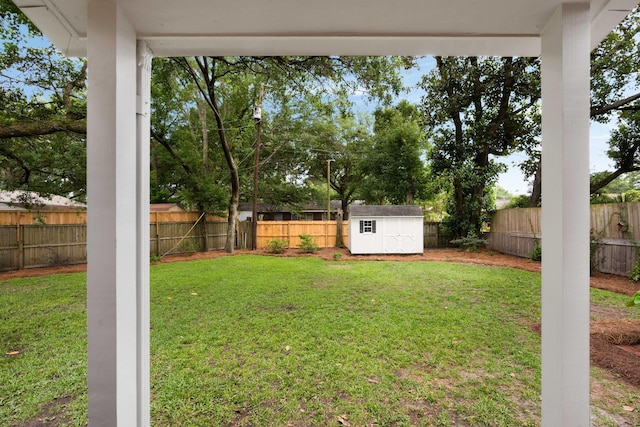 1417 Downing St, Charleston, SC 29407 - fenced backyard featuring a storage shed
