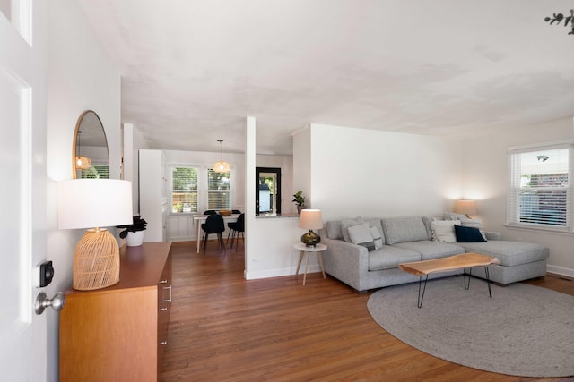 1417 Downing St, Charleston, SC 29407 - living room featuring wood finished floors and baseboards
