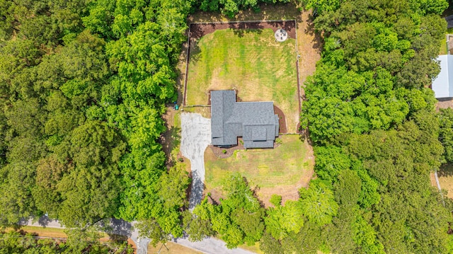 view from above of property