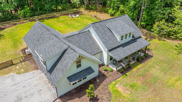 view of subject property