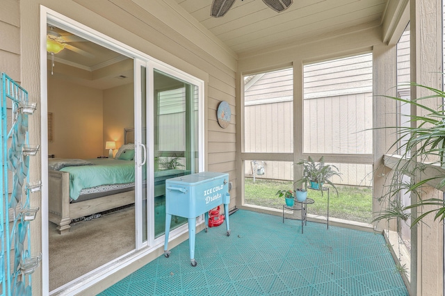 269 Village Stone Cir, Summerville, SC 29483 - sunroom / solarium featuring ceiling fan