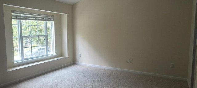 empty room with a wealth of natural light and carpet flooring