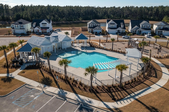 view of pool with a patio