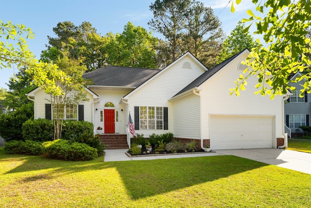 1971 N Smokerise Way, Mount Pleasant, SC 29466 - view of front of home with driveway, roof with shingles, and a front lawn