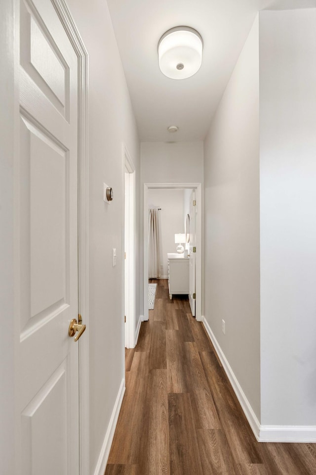 1971 N Smokerise Way, Mount Pleasant, SC 29466 - hallway featuring dark wood-type flooring and baseboards