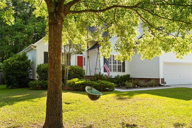 1971 N Smokerise Way, Mount Pleasant, SC 29466 - view of property hidden behind natural elements with driveway and a front yard