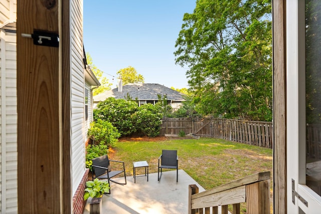 1971 N Smokerise Way, Mount Pleasant, SC 29466 - view of yard featuring a fenced backyard and a patio area