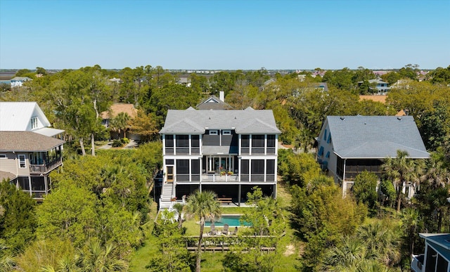 409 W Indian Ave, Folly Beach, SC 29439 - drone / aerial view