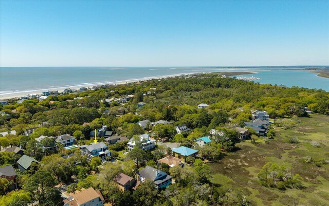 409 W Indian Ave, Folly Beach, SC 29439 - aerial view with a water view