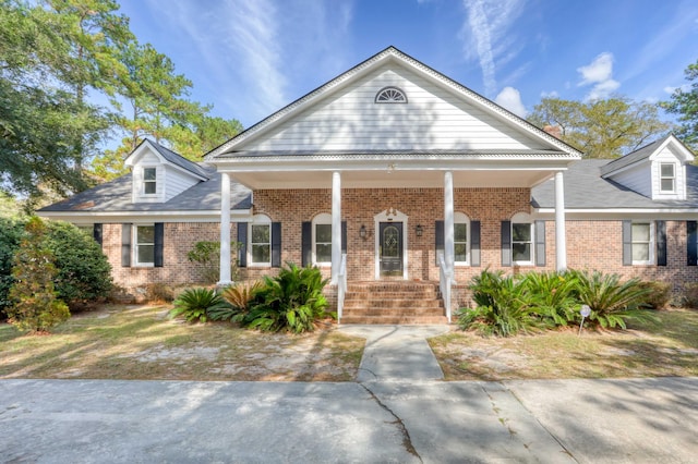 view of front of house featuring a porch