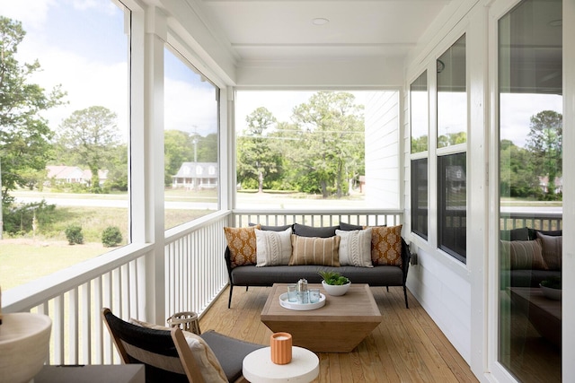 sunroom / solarium with a wealth of natural light