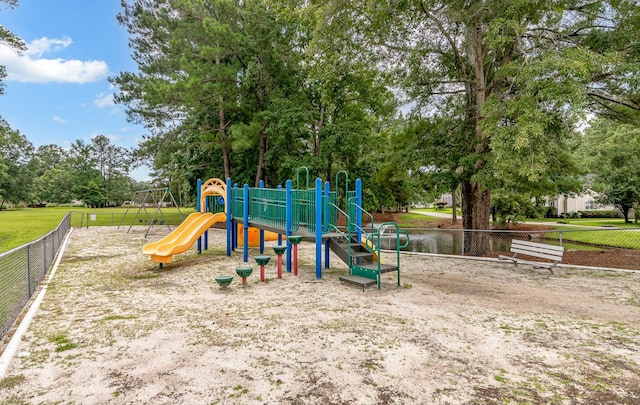 view of jungle gym