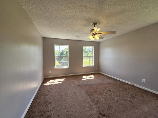 3564 Elliott Rd, Pinewood, SC 29125 - carpeted spare room with a textured ceiling, baseboards, and ceiling fan
