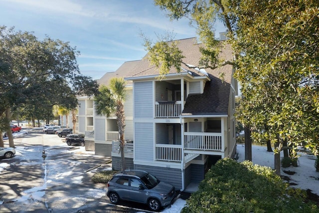 exterior space with a balcony