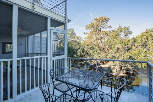 view of balcony