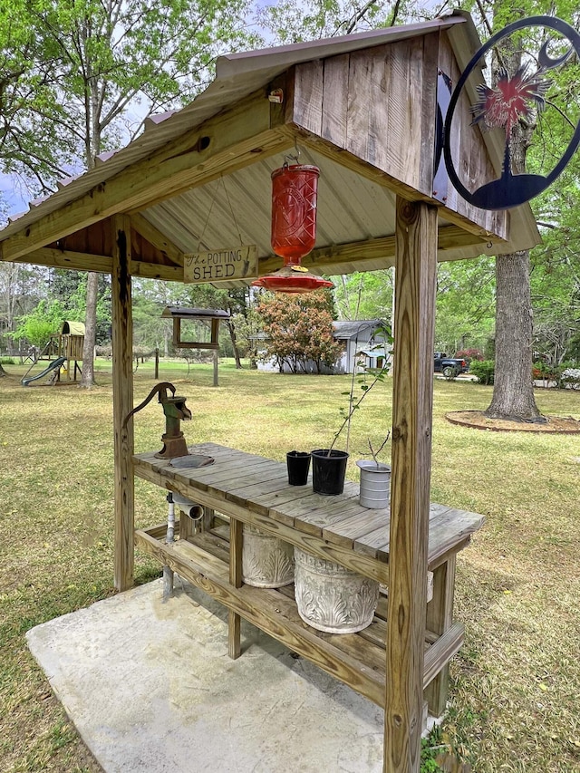 view of patio