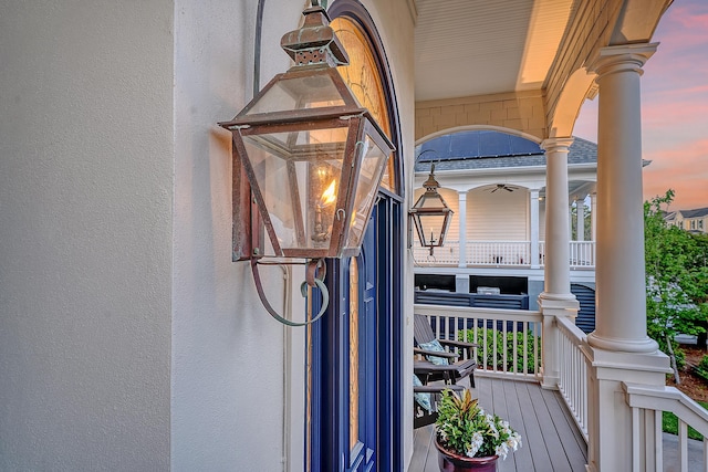 details featuring decorative columns