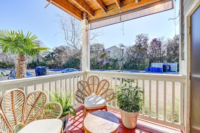 view of balcony