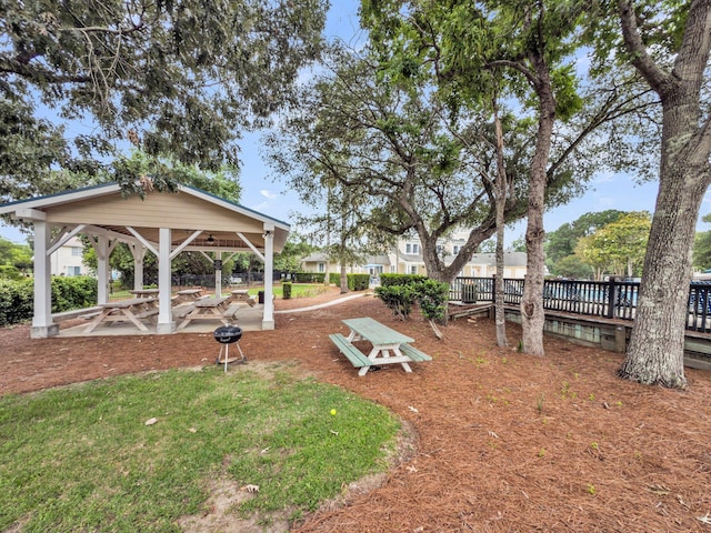 701 Hibbens Grant Blvd, Mount Pleasant, SC 29464 - view of yard featuring a gazebo