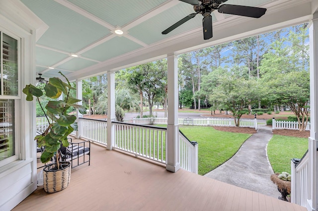 701 Hibbens Grant Blvd, Mount Pleasant, SC 29464 - porch featuring ceiling fan