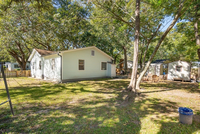 exterior space with a lawn