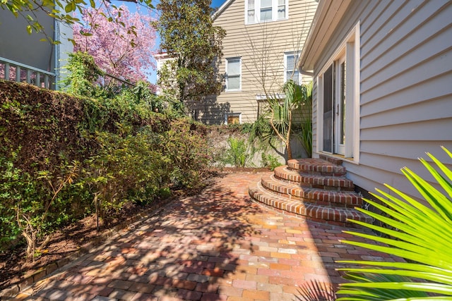 view of yard featuring a patio area