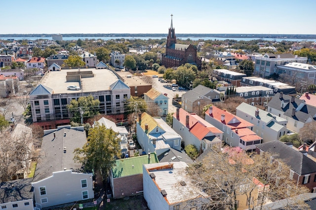 aerial view featuring a residential view