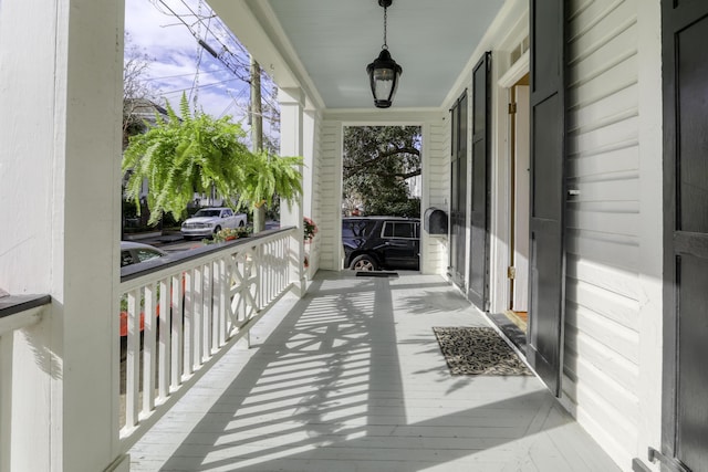 balcony with a porch