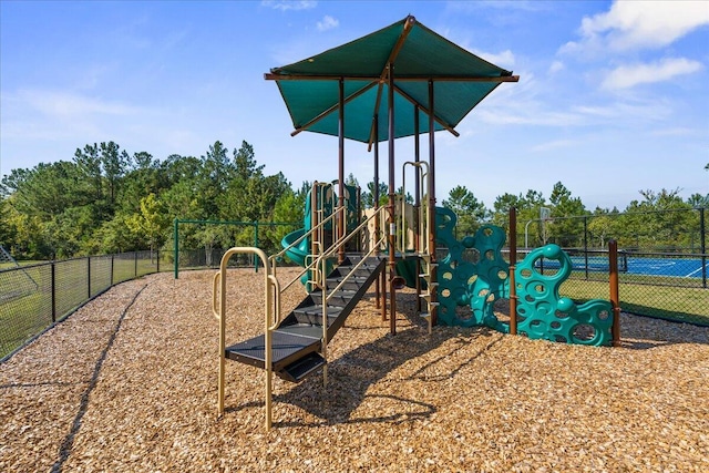 view of jungle gym