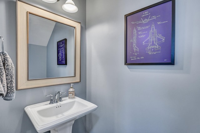 bathroom with a sink