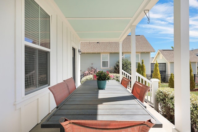 exterior space featuring outdoor dining space