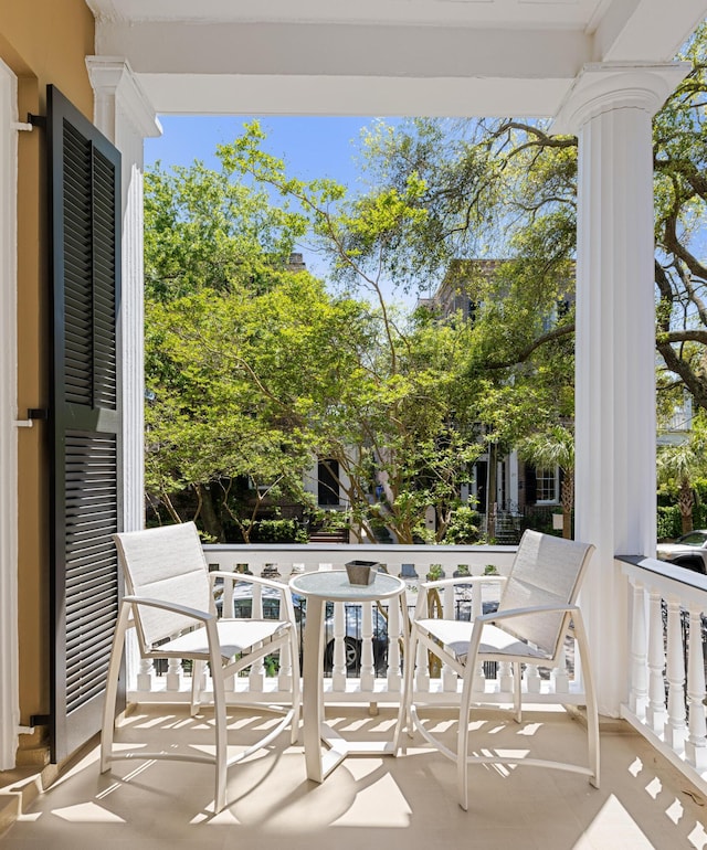 view of balcony