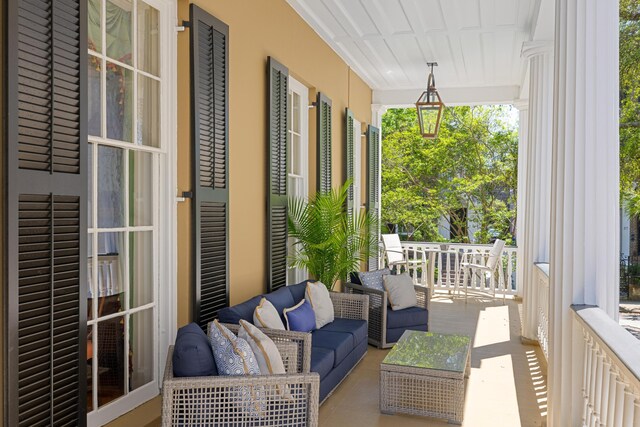 view of sunroom