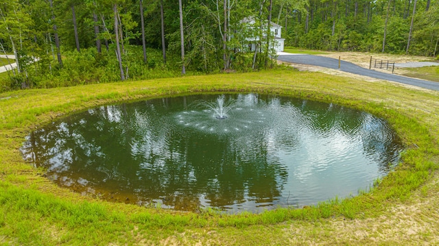 view of water feature