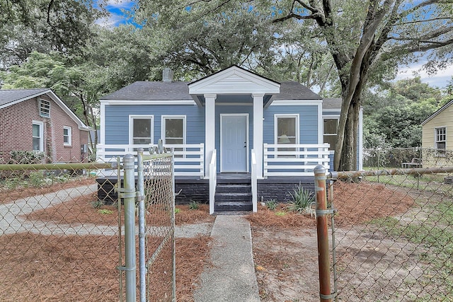 view of bungalow-style house