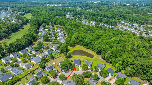 5128 Thornton Dr, Summerville, SC 29485 - aerial overview of property's location with a large body of water, nearby suburban area, and a golf club