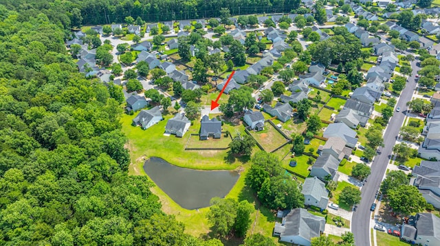 5128 Thornton Dr, Summerville, SC 29485 - aerial perspective of suburban area with a nearby body of water