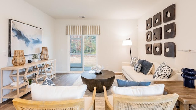 326 Watersglen Dr, Summerville, SC 29486 - living area with wood finished floors and baseboards