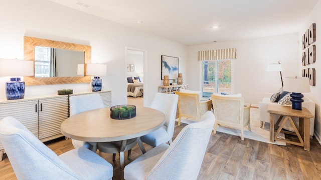326 Watersglen Dr, Summerville, SC 29486 - dining space with light wood-type flooring