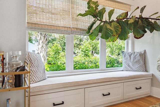 unfurnished room featuring light hardwood / wood-style flooring