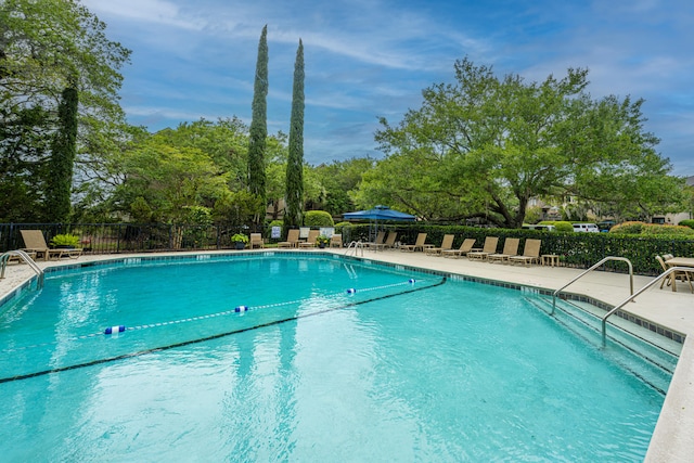 view of pool