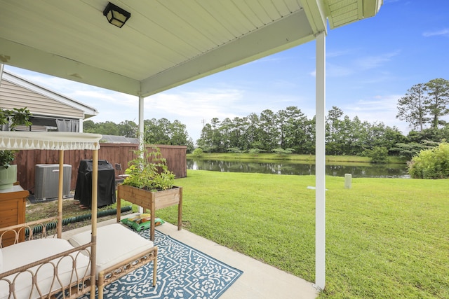 192 Buchanan Cir, Goose Creek, SC 29445 - view of patio with a water view and grilling area