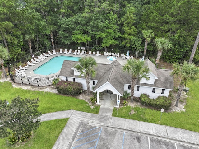192 Buchanan Cir, Goose Creek, SC 29445 - view from above of property with a pool