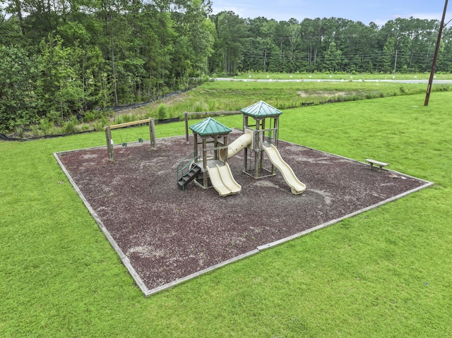 192 Buchanan Cir, Goose Creek, SC 29445 - communal playground featuring a lawn and a view of trees