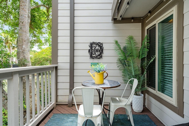 view of balcony