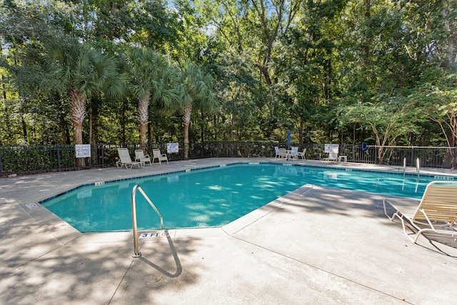 view of pool with a patio area